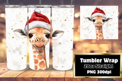 HIGH-QUALITY 20oz Tumbler PNG , Christmas Animals Product Image 1