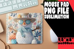 Holiday Snowman Sublimation Mouse Pad - Summer Joy Product Image 1