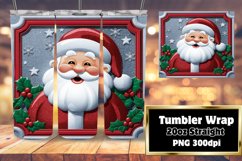 VIVID 20oz Tumbler Artwork , 3D Xmas Product Image 1