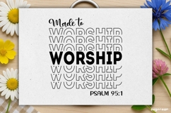 Made to Worship SVG Engraved | Faith SVG Product Image 2