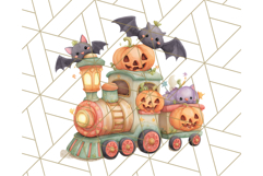 Creepy Carnival Halloween Clipart PNG with Hayride Art Product Image 3