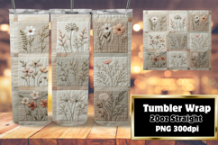 20oz Tumbler Template for Gifts , Patchwork Product Image 1