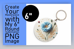 Sophisticated Round Design Car Coaster , 3D Flower Product Image 1