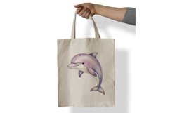 Cute Pink Dolphin Happy Marine Mammal Ocean PNG Summer Product Image 7