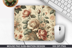 Vintage Mouse Pad Sublimation PNG Design - Mouse Pad PNG Product Image 1