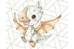 Cute Cartoon Dinosaur Clipart PNG, Prehistoric Animals PNG Product Image 3