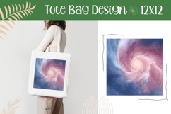Galaxy Illustration, Swirl Tote Bag Design, Sky PNG Product Image 1