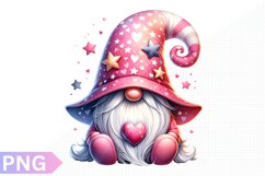 Valentine's Day Gnome Clipart - Gnome Sublimation PNG Design Product Image 1