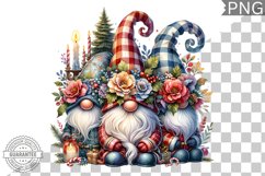 Christmas Gnome Sublimation - Clipart PNG Design Product Image 1