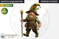 Spring Blossom Gnomes Cliparts Fantasy graphics scrapbooking Product Image 1