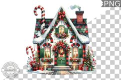 Christmas House Sublimation - Clipart PNG Design Product Image 1