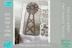 Farm sweet farm planter, Welcome centerpiece Glowforge svg Product Image 3