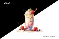 Milkshake Clipart, Food Clipart Product Image 1