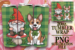 Happy hearts 20oz tumbler wrap, St Patricks Product Image 1