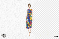 Fashionable Summer Girl Clipart Product Image 1