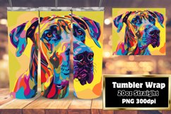 Stylish Colorful Dog Wrap 20oz Sublimation Product Image 1