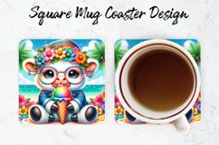 Cow Mug coaster | Coaster | Sublimation Design Product Image 1