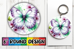 Enchanted Keychain Circle Style, Butterfly Product Image 1