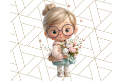 Kawaii City Girl PNG Clipart, Soft Dreamy Style Clip Art Product Image 3