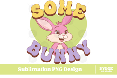 Easter Bunny Sublimation DTF Chick Farm Hip Hop Spring Joy Product Image 1