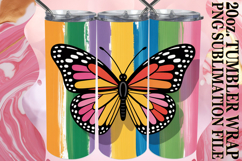 HAPPY ADVENTURES 20oz TUMBLER WRAP, Butterfly Product Image 1