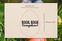 Eggs Everywhere Sign Laser Cut | Glowforge | SVG Product Image 2
