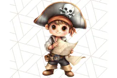 Cartoon Pirate Kids and Animals PNG Clipart for Fun Designs Product Image 3