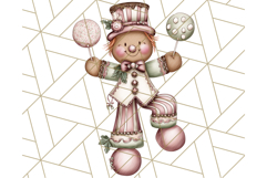 Gingerbread People Clipart, Cute Cookie PNG Illustrations Product Image 3