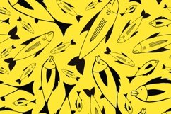 Yellow pattern with fishes Product Image 1
