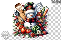 Christmas Snowman Sublimation - Clipart PNG Design Product Image 1