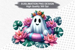 Halloween Ghost - Halloween clipart Sublimation PNG Design Product Image 1