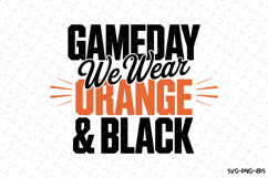 Game Day We Wear Brown &amp; Black Svg | Sport Svg | Svg File Product Image 1