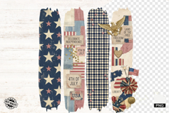 4th Of July Brushstrokes Clipart Product Image 1