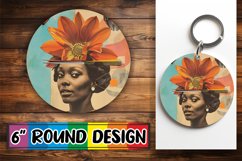 Abstract Artistic Wrap Black Woman Tumbler PNG Product Image 1