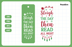 Christmas Bookmark Saying SVG For Book Lovers - Sleigh Product Image 3