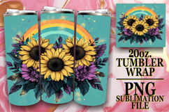 SWEET ADVENTURES 20oz TUMBLER WRAP, Rainbow Product Image 1