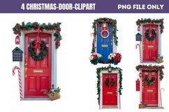 Christmas Door Sublimation Clipart Bundle PNG Product Image 7