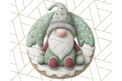 Cozy Winter Gnome Clipart PNG, Christmas Gnome Clip Art Product Image 3