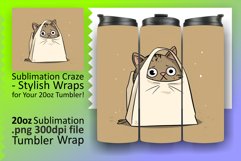 Mirthful Meow Moments: Funny Tumbler Wrap Product Image 1