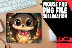 Enchanted Mouse Mat Sublimation Style, Christmas Animals Product Image 1