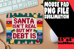 Cheerful Mouse Mat Sublimation Style, Holiday Product Image 1