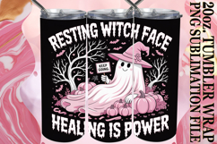 Uplifting Moments 20oz tumbler wrap, Ghost Cancer Product Image 1