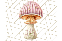 Mushroom Clipart, Realistic Forest Mushrooms PNG Product Image 3