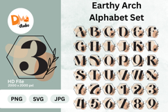 Earthy Arch Alphabet Set Monogram Product Image 1
