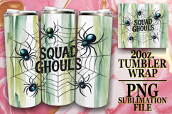 Blissful whispers 20oz tumbler wrap, Halloween Product Image 1