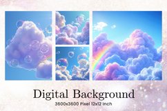 Water Bubbles Background Rainbow Water Drop Wallpaper Product Image 1