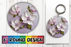 Blossom Euphoria: Circle Design PNG Sublimation Product Image 1