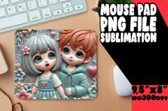 LUMINOUS MOUSE PAD CREATIVE PNG, 3D Characters Product Image 1