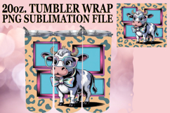 JOYFUL WHISPERS 20oz TUMBLER WRAP, Cute Cow Product Image 1