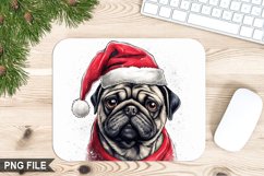 Christmas Dog Sublimation Mouse Pad PNG Design Product Image 1